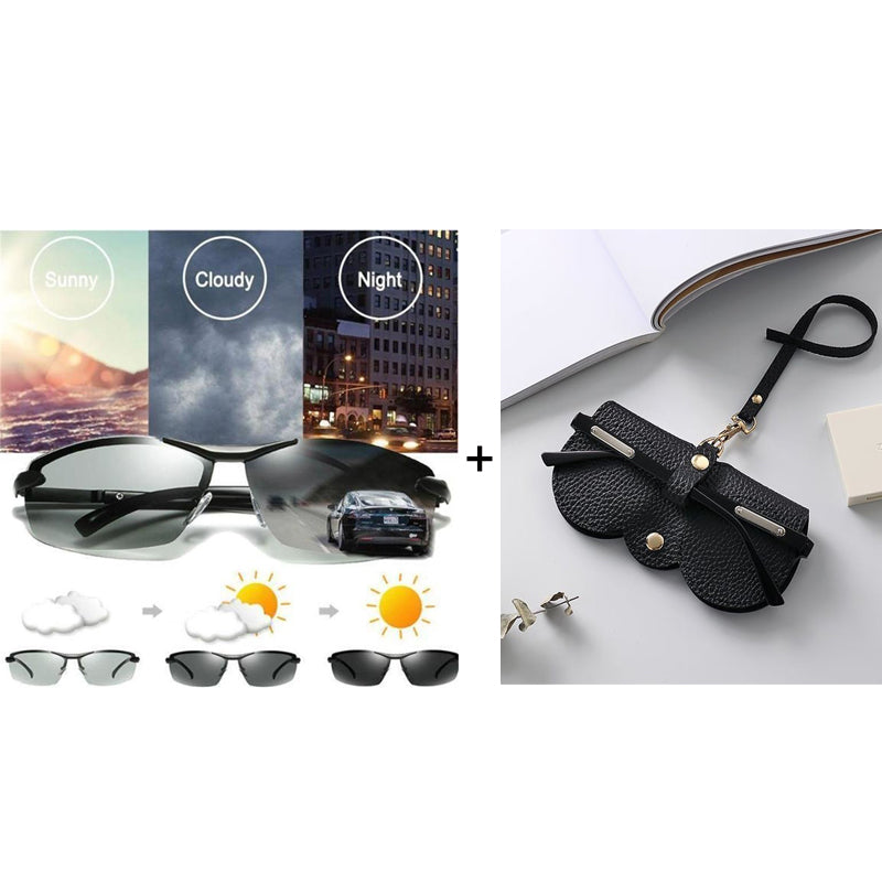 🥳2026 HOT SALE🥳💞50K+ SOLD!🕶️🌦️ Upgraded Photochromic Lenses 50% OFF! Anti-glare polarization meets smart light adaptation. A stylish, intelligent choice for your eyes. 💎😎