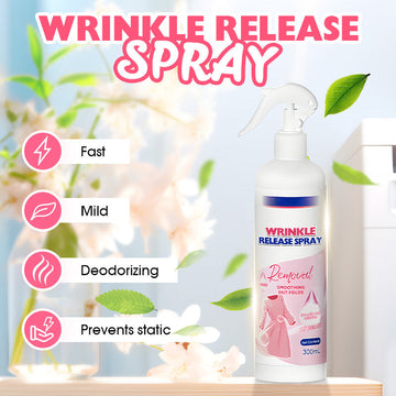 🥳2026 HOT SALE🥳💞50K+ SOLD!👔❤️‍🔥 50% OFF! Multi‑Functional Wrinkle Release Spray – Sprays away creases in minutes. Removes odours, gentle on fabrics. No ironing needed! A travel must‑have. 👕✨