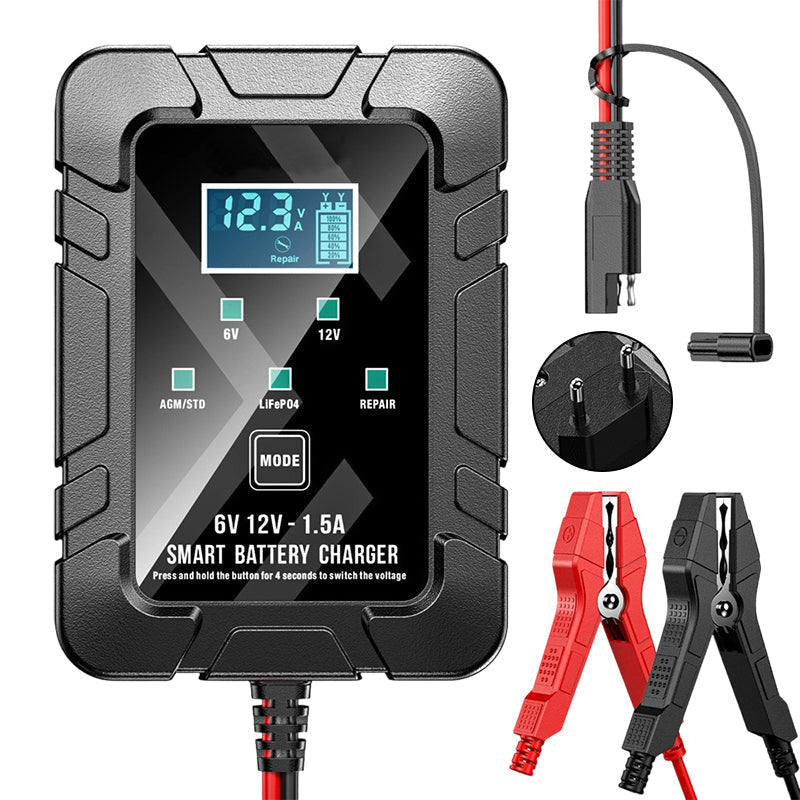 🔥Limited Time Promotion 50% OFF🔥1.5A 6V 12V Automatic Battery Charger