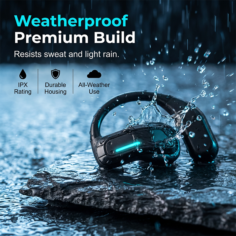 Open-Ear Bone Conduction Gaming Earphone