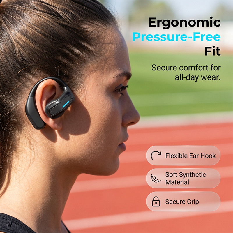 Open-Ear Bone Conduction Gaming Earphone