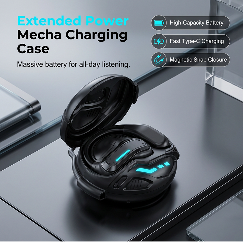 Open-Ear Bone Conduction Gaming Earphone